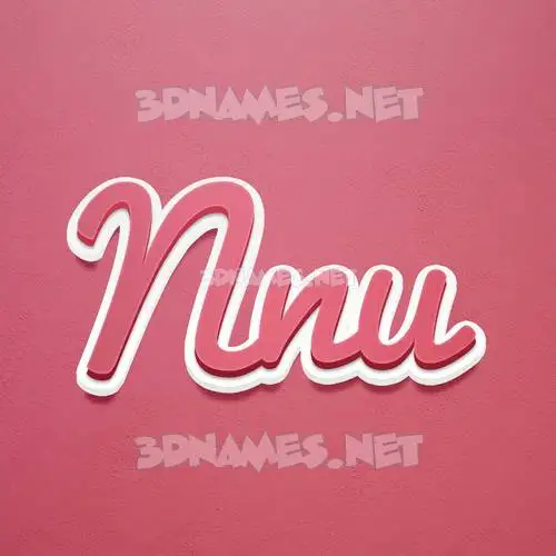 nnu in Red Scribble style - 3D name wallpaper nnu in Red Scribble style - 3D name wallpaper