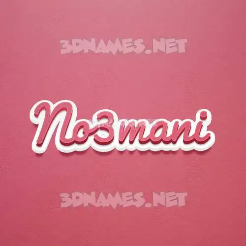 no3mani in Red Scribble style - 3D name wallpaper no3mani in Red Scribble style - 3D name wallpaper