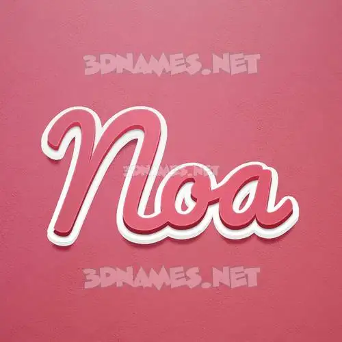 noa in Red Scribble style - 3D name wallpaper noa in Red Scribble style - 3D name wallpaper
