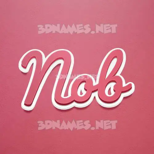 nob in Red Scribble style - 3D name wallpaper nob in Red Scribble style - 3D name wallpaper