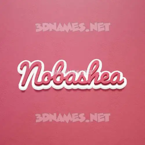 nobashea in Red Scribble style - 3D name wallpaper nobashea in Red Scribble style - 3D name wallpaper