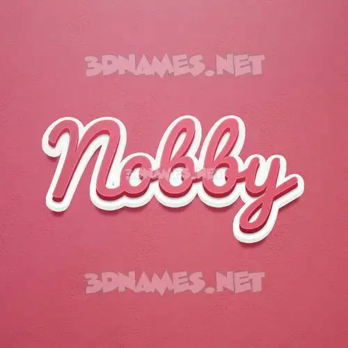 nobby in Red Scribble style - 3D name wallpaper nobby in Red Scribble style - 3D name wallpaper