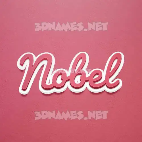 nobel in Red Scribble style - 3D name wallpaper nobel in Red Scribble style - 3D name wallpaper