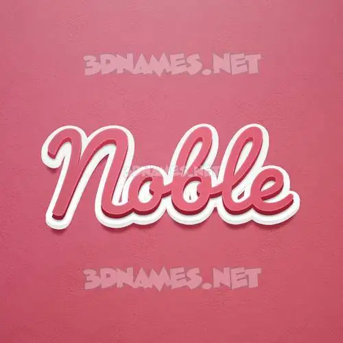 noble in Red Scribble style - 3D name wallpaper noble in Red Scribble style - 3D name wallpaper