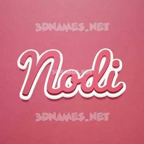 nodi in Red Scribble style - 3D name wallpaper nodi in Red Scribble style - 3D name wallpaper