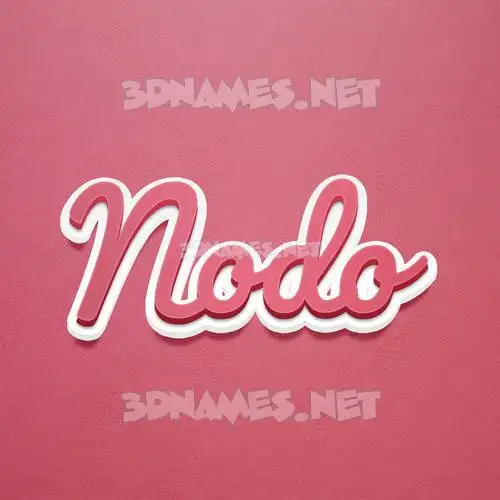nodo in Red Scribble style - 3D name wallpaper nodo in Red Scribble style - 3D name wallpaper