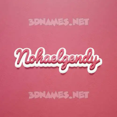 nohaelgendy in Red Scribble style - 3D name wallpaper nohaelgendy in Red Scribble style - 3D name wallpaper