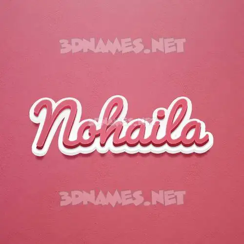 nohaila in Red Scribble style - 3D name wallpaper nohaila in Red Scribble style - 3D name wallpaper
