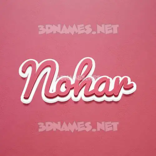 nohar in Red Scribble style - 3D name wallpaper nohar in Red Scribble style - 3D name wallpaper