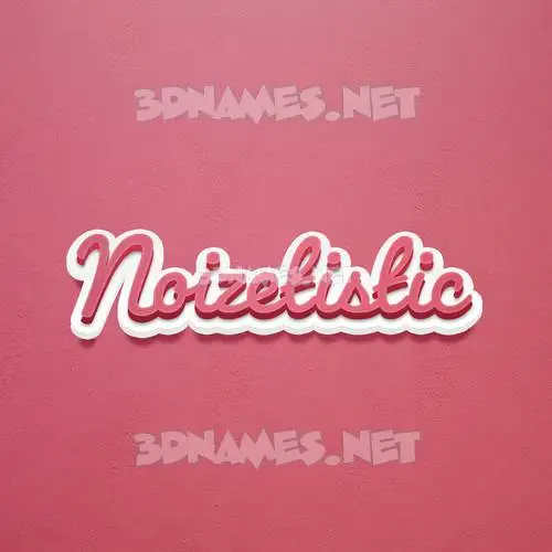 noizetistic in Red Scribble style - 3D name wallpaper noizetistic in Red Scribble style - 3D name wallpaper