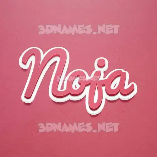 noja in Red Scribble style - 3D name wallpaper noja in Red Scribble style - 3D name wallpaper