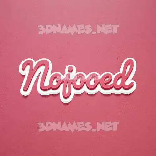 nojooed in Red Scribble style - 3D name wallpaper nojooed in Red Scribble style - 3D name wallpaper