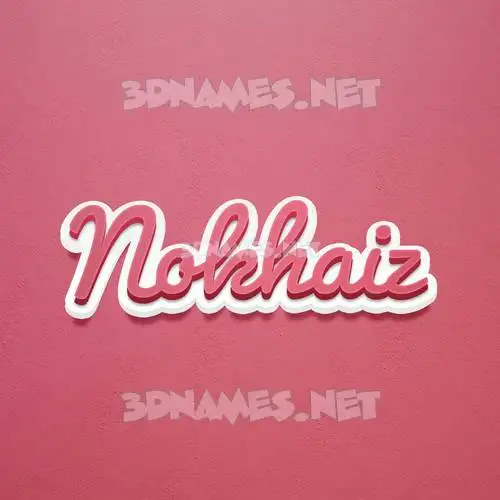 nokhaiz in Red Scribble style - 3D name wallpaper nokhaiz in Red Scribble style - 3D name wallpaper