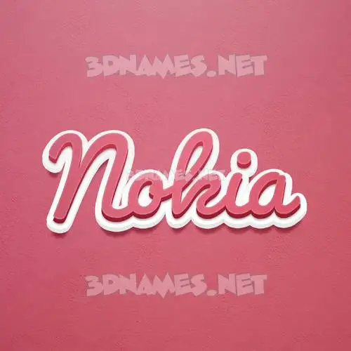 nokia in Red Scribble style - 3D name wallpaper nokia in Red Scribble style - 3D name wallpaper