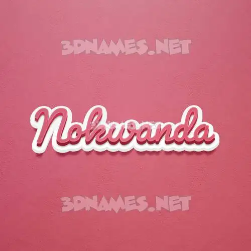 nokwanda in Red Scribble style - 3D name wallpaper nokwanda in Red Scribble style - 3D name wallpaper