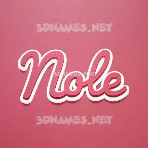 nole in Red Scribble style - 3D name wallpaper nole in Red Scribble style - 3D name wallpaper