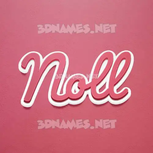 noll in Red Scribble style - 3D name wallpaper noll in Red Scribble style - 3D name wallpaper