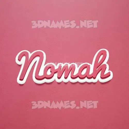 nomah in Red Scribble style - 3D name wallpaper nomah in Red Scribble style - 3D name wallpaper