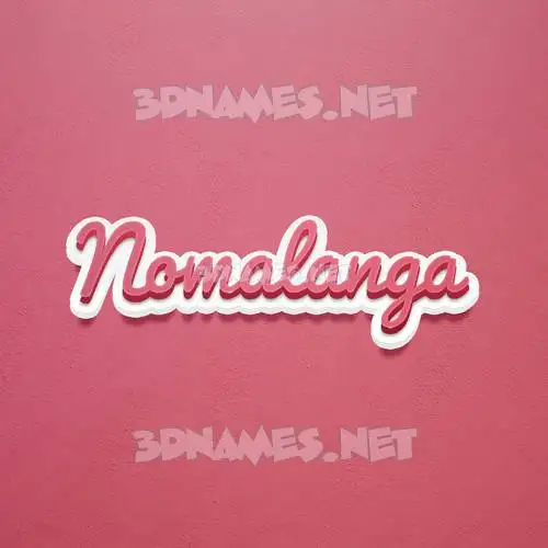 nomalanga in Red Scribble style - 3D name wallpaper nomalanga in Red Scribble style - 3D name wallpaper