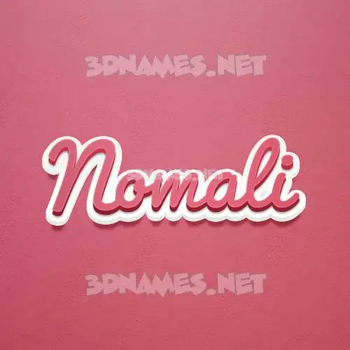 nomali in Red Scribble style - 3D name wallpaper nomali in Red Scribble style - 3D name wallpaper