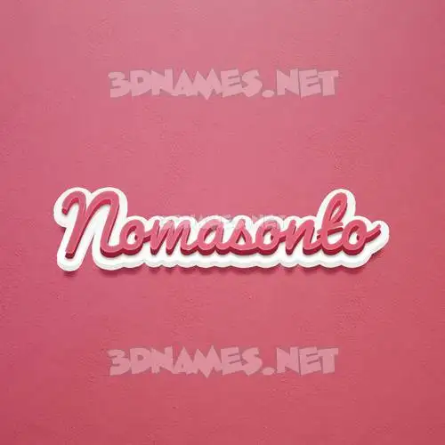 nomasonto in Red Scribble style - 3D name wallpaper nomasonto in Red Scribble style - 3D name wallpaper