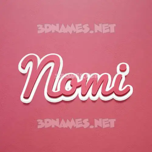 nomi in Red Scribble style - 3D name wallpaper