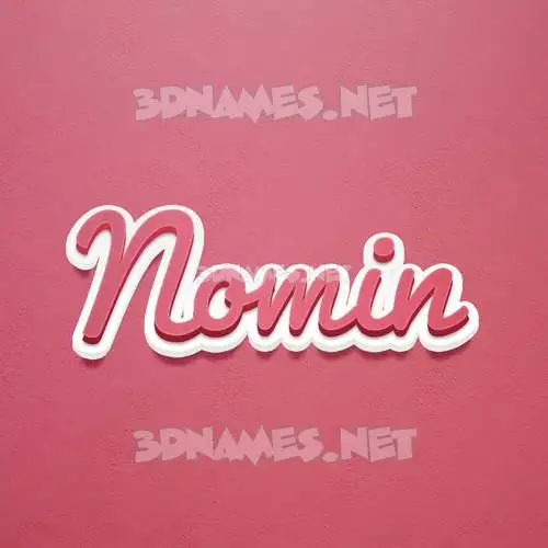 nomin in Red Scribble style - 3D name wallpaper nomin in Red Scribble style - 3D name wallpaper