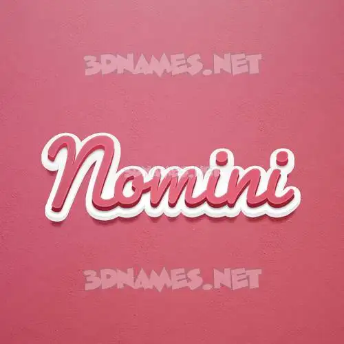 nomini in Red Scribble style - 3D name wallpaper nomini in Red Scribble style - 3D name wallpaper