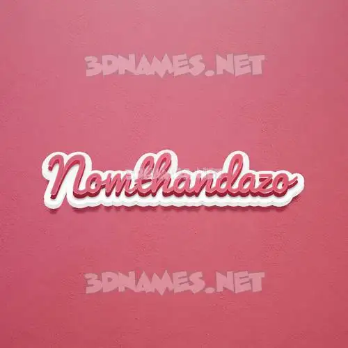 nomthandazo in Red Scribble style - 3D name wallpaper nomthandazo in Red Scribble style - 3D name wallpaper