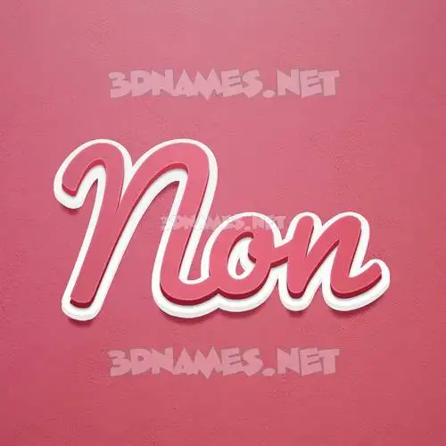 non in Red Scribble style - 3D name wallpaper non in Red Scribble style - 3D name wallpaper