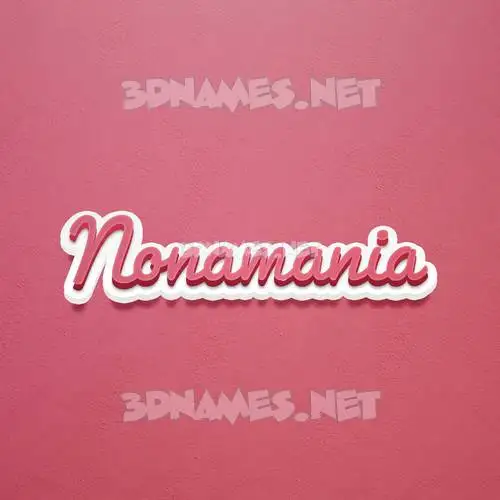 nonamania in Red Scribble style - 3D name wallpaper nonamania in Red Scribble style - 3D name wallpaper