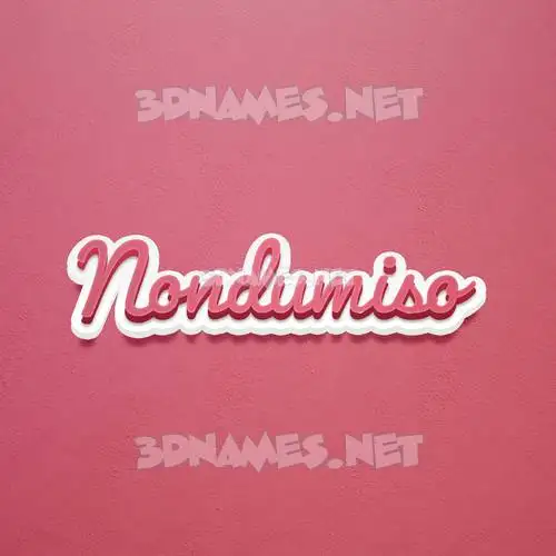 nondumiso in Red Scribble style - 3D name wallpaper nondumiso in Red Scribble style - 3D name wallpaper