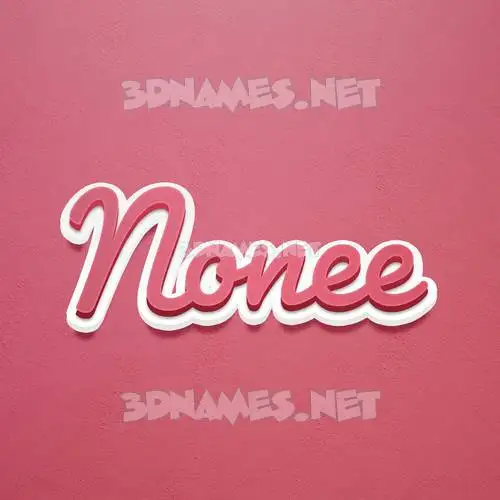 nonee in Red Scribble style - 3D name wallpaper nonee in Red Scribble style - 3D name wallpaper