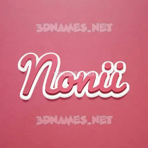 nonii in Red Scribble style - 3D name wallpaper nonii in Red Scribble style - 3D name wallpaper