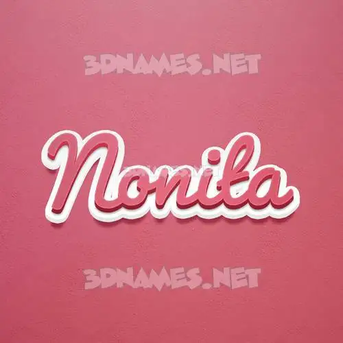nonita in Red Scribble style - 3D name wallpaper nonita in Red Scribble style - 3D name wallpaper