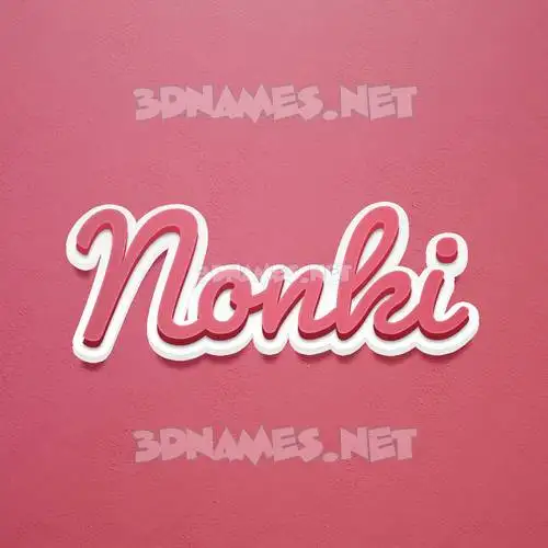 nonki in Red Scribble style - 3D name wallpaper nonki in Red Scribble style - 3D name wallpaper