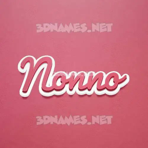 nonno in Red Scribble style - 3D name wallpaper