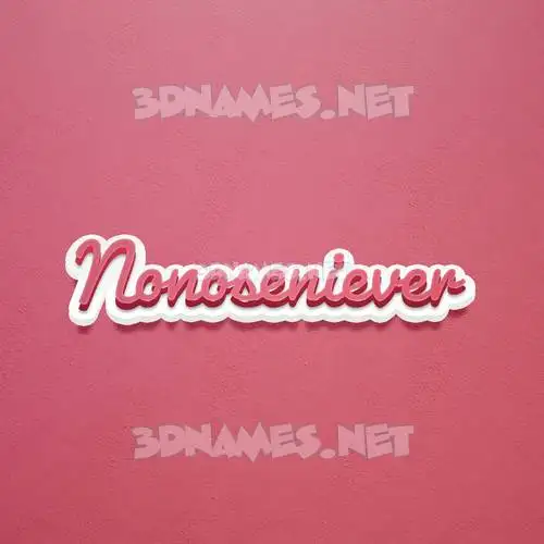 nonoseniever in Red Scribble style - 3D name wallpaper nonoseniever in Red Scribble style - 3D name wallpaper