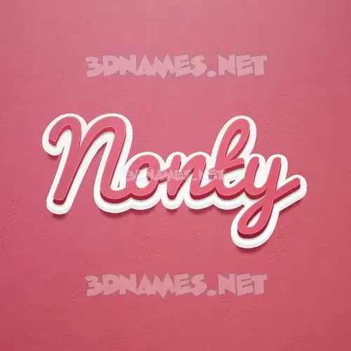 nonty in Red Scribble style - 3D name wallpaper nonty in Red Scribble style - 3D name wallpaper