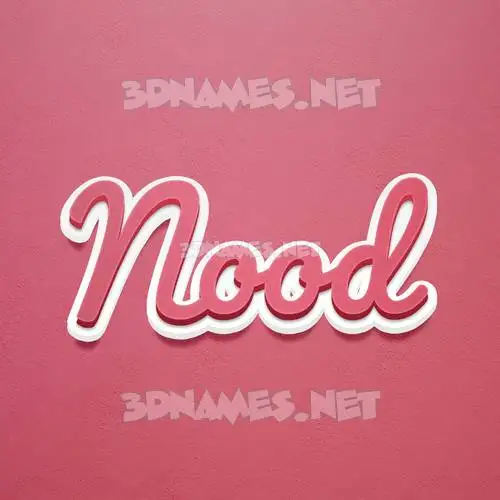 nood in Red Scribble style - 3D name wallpaper nood in Red Scribble style - 3D name wallpaper