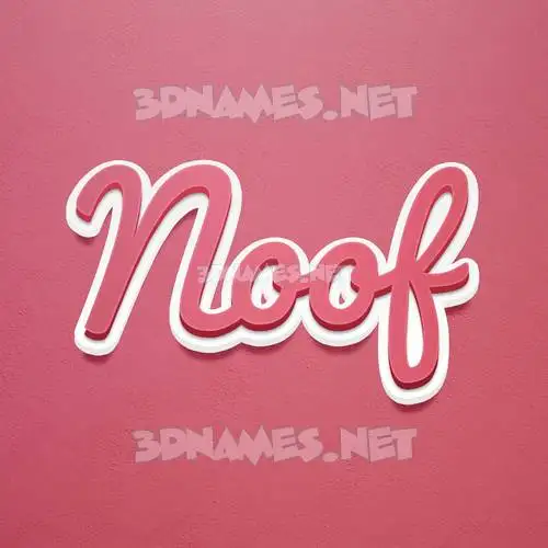 noof in Red Scribble style - 3D name wallpaper noof in Red Scribble style - 3D name wallpaper