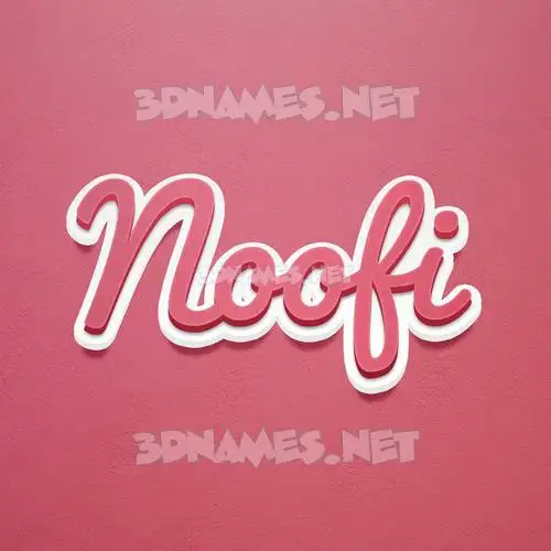 noofi in Red Scribble style - 3D name wallpaper noofi in Red Scribble style - 3D name wallpaper