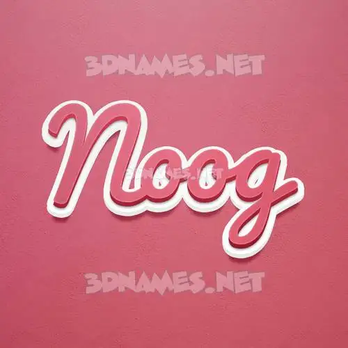 noog in Red Scribble style - 3D name wallpaper noog in Red Scribble style - 3D name wallpaper