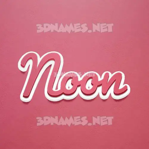 noon in Red Scribble style - 3D name wallpaper noon in Red Scribble style - 3D name wallpaper