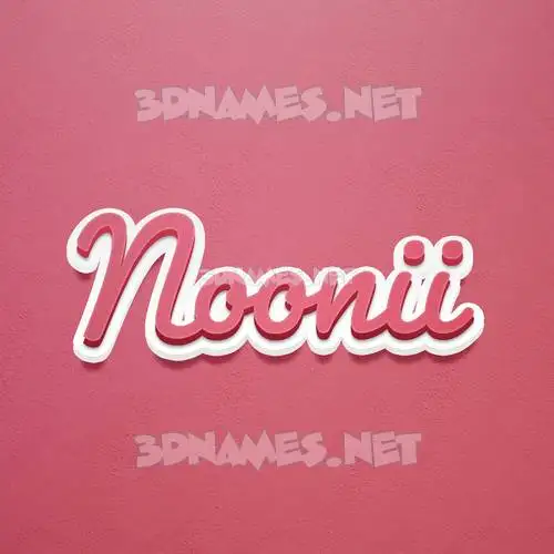 noonii in Red Scribble style - 3D name wallpaper noonii in Red Scribble style - 3D name wallpaper