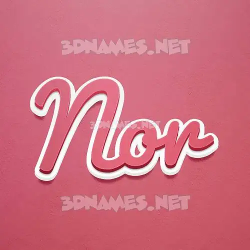 nor in Red Scribble style - 3D name wallpaper nor in Red Scribble style - 3D name wallpaper