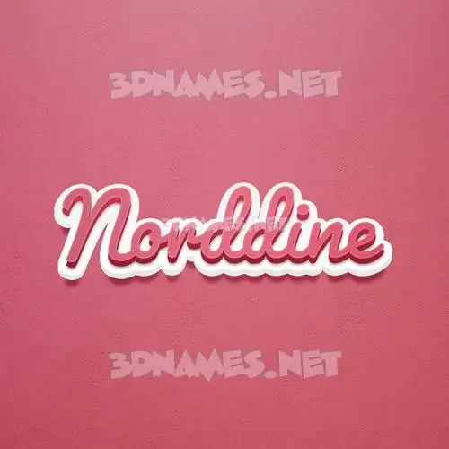 norddine in Red Scribble style - 3D name wallpaper norddine in Red Scribble style - 3D name wallpaper