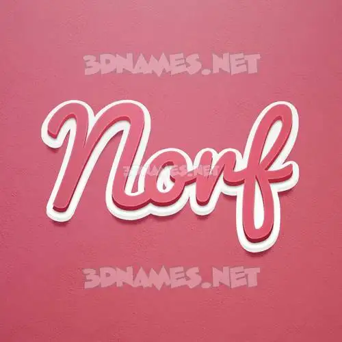 norf in Red Scribble style - 3D name wallpaper norf in Red Scribble style - 3D name wallpaper