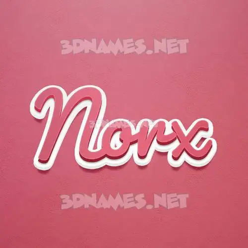 norx in Red Scribble style - 3D name wallpaper norx in Red Scribble style - 3D name wallpaper