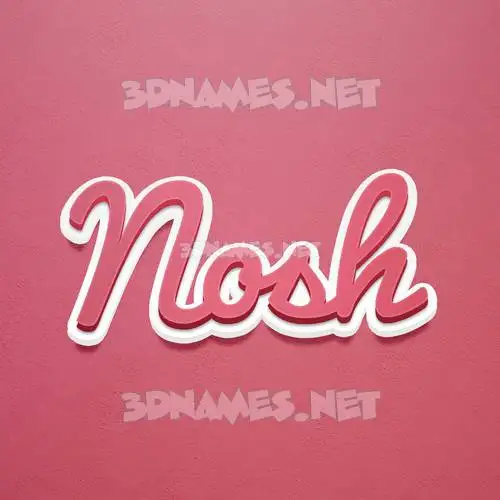 nosh in Red Scribble style - 3D name wallpaper nosh in Red Scribble style - 3D name wallpaper